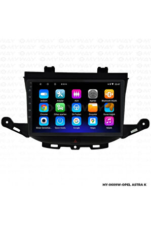 OPEL ASTRA K ANDROİD 12 MULTİMEDYA CARPLAY 2GB RAM+32GB HDD NAVİGASYON EKRAN