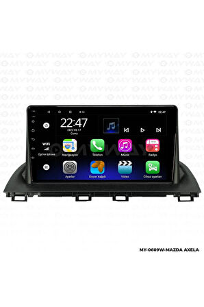 MAZDA AXELA ANDROİD 12 MULTİMEDYA CARPLAY 2GB RAM+32GB HDD NAVİGASYON EKRAN
