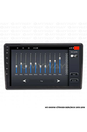 CİTROEN BERLİNGO ANDROİD 12 MULTİMEDYA CARPLAY 2GB RAM+32GB HDD 2015-2018 NAVİGASYON EKRAN