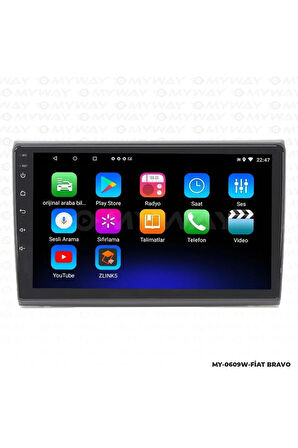 FİAT BRAVO ANDROİD 12 MULTİMEDYA CARPLAY 2GB RAM+32GB HDD NAVİGASYON EKRAN