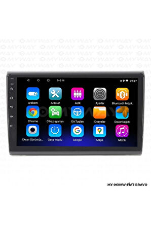 FİAT BRAVO ANDROİD 12 MULTİMEDYA CARPLAY 2GB RAM+32GB HDD NAVİGASYON EKRAN