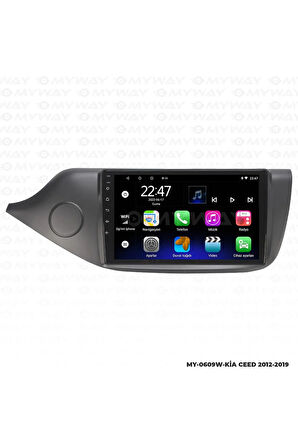 KİA CEED ANDROİD 12 MULTİMEDYA CARPLAY 2GB RAM+32GB HDD 2012-2019 NAVİGASYON EKRAN