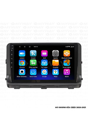 KİA CEED ANDROİD 12 MULTİMEDYA CARPLAY 2GB RAM+32GB HDD 2020-2021 NAVİGASYON EKRAN