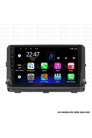 KİA CEED ANDROİD 12 MULTİMEDYA CARPLAY 2GB RAM+32GB HDD 2020-2021 NAVİGASYON EKRAN