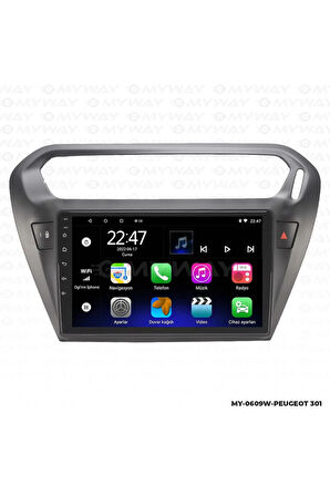 CİTROEN C ELYSEE ANDROİD 12 MULTİMEDYA CARPLAY 2GB RAM+32GB HDD NAVİGASYON EKRAN