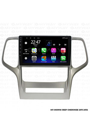 JEEP CHEROKEE ANDROİD 12 MULTİMEDYA CARPLAY 2GB RAM+32GB HDD 2011-2012 NAVİGASYON EKRAN