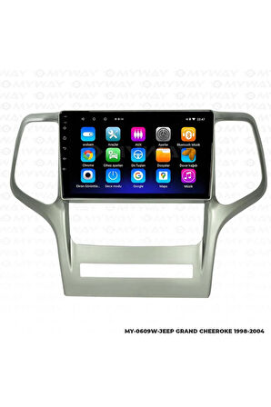 JEEP GRAND CHEROKEE ANDROİD 12 MULTİMEDYA CARPLAY 2GB RAM+32GB HDD1998-2004 NAVİGASYON EKRAN