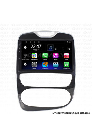 RENAULT CLİO 4 ANDROİD 12 MULTİMEDYA CARPLAY 2GB RAM+32GB HDD NAVİGASYON 2015-2020 EKRAN