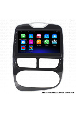 RENAULT CLİO 4 ANDROİD 12 MULTİMEDYA CARPLAY 2GB RAM+32GB HDD NAVİGASYON 2012-2015 EKRAN