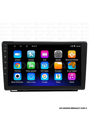 RENAULT CLİO 5 ANDROİD 12 MULTİMEDYA CARPLAY 2GB RAM+32GB HDD NAVİGASYON EKRAN