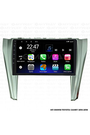 TOYOTA CAMRY ANDROİD 12 MULTİMEDYA CARPLAY 2GB RAM+32GB HDD NAVİGASYON EKRAN