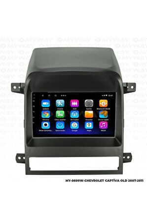 CHEVROLET CAPTİVA ANDROİD 12 MULTİMEDYA CARPLAY 2GB RAM+32GB HDD NAVİGASYON 2007-2011 EKRAN