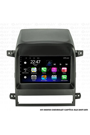 CHEVROLET CAPTİVA ANDROİD 12 MULTİMEDYA CARPLAY 2GB RAM+32GB HDD NAVİGASYON 2007-2011 EKRAN
