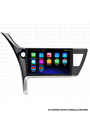 TOYOTA COROLLA ANDROİD 12 MULTİMEDYA CARPLAY 2GB RAM+32GB HDD 2017-2018 NAVİGASYON EKRAN
