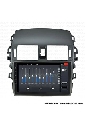 TOYOTA COROLLA ANDROİD 12 MULTİMEDYA CARPLAY 2GB RAM+32GB HDD 2007-2012 NAVİGASYON EKRAN