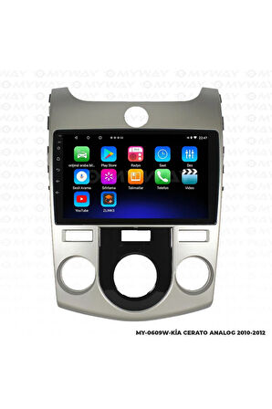 KİA CERATO ANDROİD 12 MULTİMEDYA CARPLAY 2GB RAM+32GB HDD ANALOG NAVİGASYON EKRAN