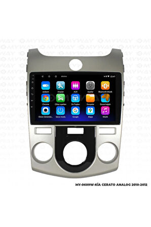 KİA CERATO ANDROİD 12 MULTİMEDYA CARPLAY 2GB RAM+32GB HDD ANALOG NAVİGASYON EKRAN