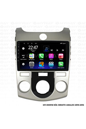 KİA CERATO ANDROİD 12 MULTİMEDYA CARPLAY 2GB RAM+32GB HDD ANALOG NAVİGASYON EKRAN