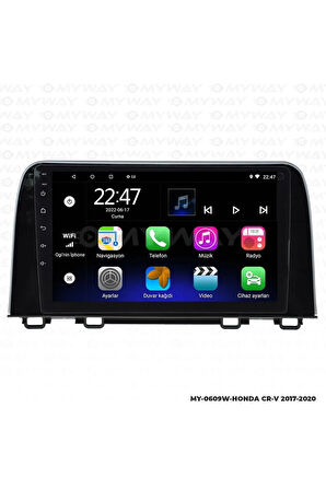 HONDA CR-V ANDROİD 12 MULTİMEDYA CARPLAY 2GB RAM+32GB HDD 2017-2020 NAVİGASYON EKRAN