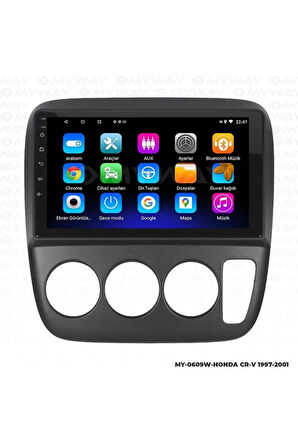 HONDA CR-V ANDROİD 12 MULTİMEDYA CARPLAY 2GB RAM+32GB HDD 1997-2001 NAVİGASYON EKRAN