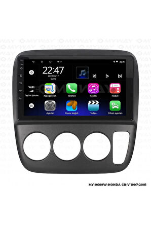 HONDA CR-V ANDROİD 12 MULTİMEDYA CARPLAY 2GB RAM+32GB HDD 1997-2001 NAVİGASYON EKRAN