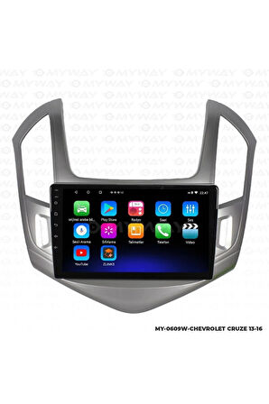 CHEVROLET CRUZE ANDROİD 12 MULTİMEDYA CARPLAY 2GB RAM+32GB HDD 2013-2016 NAVİGASYON EKRAN