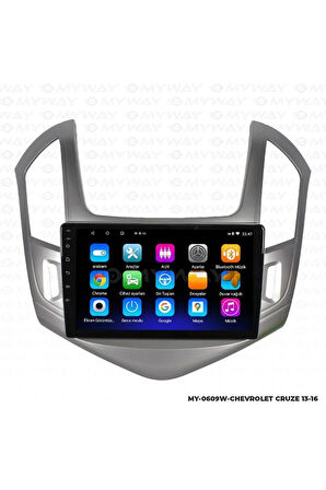 CHEVROLET CRUZE ANDROİD 12 MULTİMEDYA CARPLAY 2GB RAM+32GB HDD 2013-2016 NAVİGASYON EKRAN