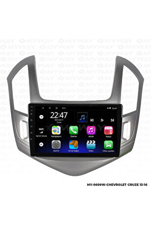 CHEVROLET CRUZE ANDROİD 12 MULTİMEDYA CARPLAY 2GB RAM+32GB HDD 2013-2016 NAVİGASYON EKRAN