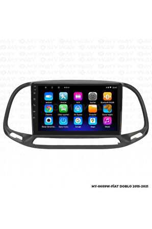 FİAT DOBLO ANDROİD 12 MULTİMEDYA CARPLAY 2GB RAM+32GB HDD 2015-2021 NAVİGASYON EKRAN