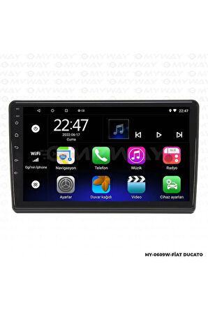 FİAT DUCATO ANDROİD 12 MULTİMEDYA CARPLAY 2GB RAM+32GB HDD NAVİGASYON EKRAN