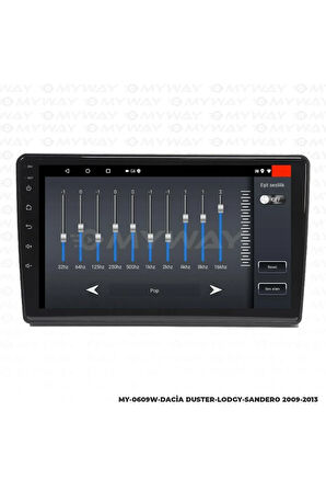 DACİA DUSTER ANDROİD 12 MULTİMEDYA CARPLAY 2GB RAM+32GB HDD 2009-2013 NAVİGASYON EKRAN