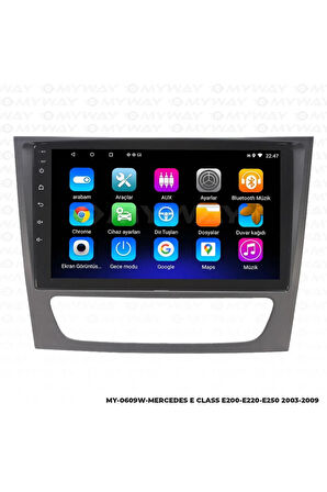 MERCEDES E200 ANDROİD 12 MULTİMEDYA CARPLAY 2GB RAM+32GB HDD NAVİGASYON EKRAN