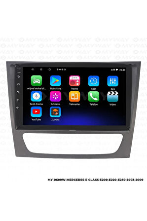 MERCEDES E CLASS E250 ANDROİD 12 MULTİMEDYA CARPLAY 2GB RAM+32GB HDD NAVİGASYON EKRAN