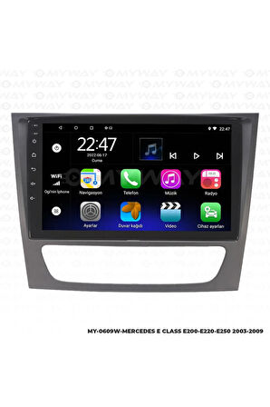 MERCEDES E CLASS E250 ANDROİD 12 MULTİMEDYA CARPLAY 2GB RAM+32GB HDD NAVİGASYON EKRAN