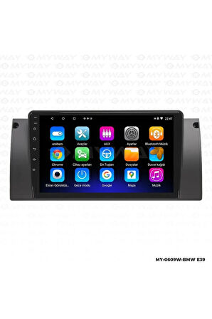 BMW E39 ANDROİD 12 MULTİMEDYA CARPLAY 2GB RAM+32GB HDD NAVİGASYON EKRAN