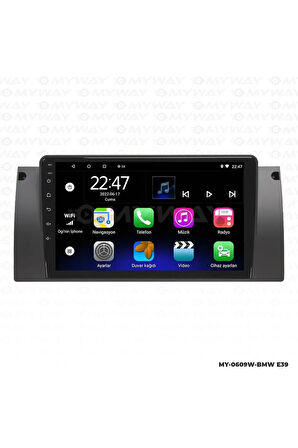 BMW E39 ANDROİD 12 MULTİMEDYA CARPLAY 2GB RAM+32GB HDD NAVİGASYON EKRAN