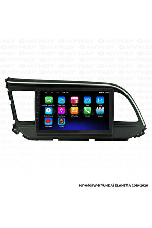 HYUNDAİ ELANTRA ANDROİD Uyumlu 12 MULTİMEDYA CARPLAY 2gb RAM+32gb HDD 2019-2020 NAVİGASYON EKRAN