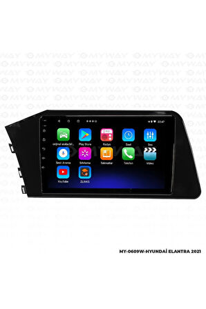 HYUNDAİ ELANTRA ANDROİD 12 MULTİMEDYA CARPLAY 2GB RAM+32GB HDD NAVİGASYON EKRAN