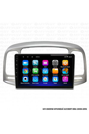 Uyumlu HYUNDAİ ACCENT ERA ANDROİD 12 MULTİMEDYA CARPLAY 2GB RAM+32GB HDD NAVİGASYON EKRAN