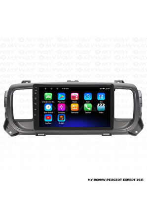 PEUGEOT EXPERT ANDROİD 12 MULTİMEDYA CARPLAY 2GB RAM+32GB HDD NAVİGASYON EKRAN