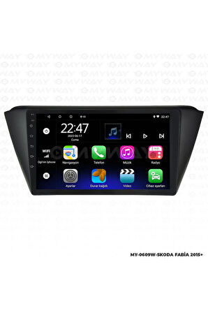 SKODA FABİA ANDROİD 12 MULTİMEDYA CARPLAY 2GB RAM+32GB HDD NAVİGASYON EKRAN