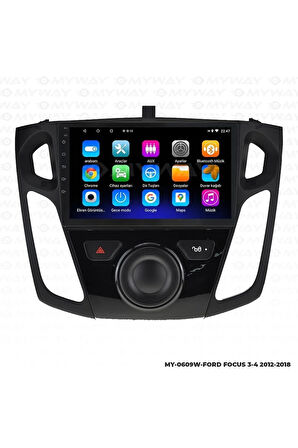 FORD FOCUS 3 ANDROİD 12 MULTİMEDYA CARPLAY 2GB RAM+32GB HDD 2012-2018 NAVİGASYON EKRAN