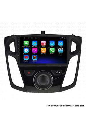 FORD FOCUS 4 ANDROİD 12 MULTİMEDYA CARPLAY 2GB RAM+32GB HDD 2012-2018 NAVİGASYON EKRAN