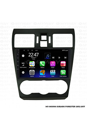 SUBARU FORESTER ANDROİD 12 MULTİMEDYA CARPLAY 2GB RAM+32GB HDD 2012-2017 NAVİGASYON EKRAN