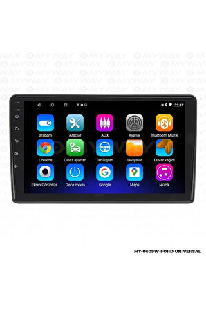 FORD FİESTA ANDROİD 12 MULTİMEDYA CARPLAY 2GB RAM+32GB HDD 2006-2008 NAVİGASYON EKRAN