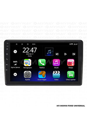 FORD FİESTA ANDROİD 12 MULTİMEDYA CARPLAY 2GB RAM+32GB HDD 2006-2008 NAVİGASYON EKRAN