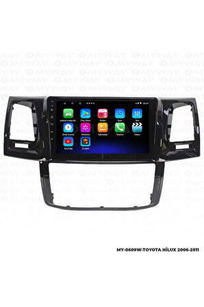 TOYOTA HİLUX ANDROİD 12 MULTİMEDYA CARPLAY 2GB RAM+32GB HDD 2006-2011 NAVİGASYON EKRAN