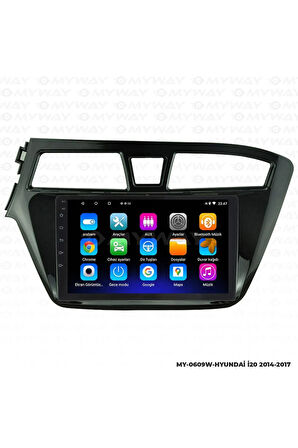 HYUNDAİ İ20 Uyumlu ANDROİD 12 MULTİMEDYA CARPLAY 2GB RAM+32GB HDD 2014-2017 NAVİGASYON EKRAN