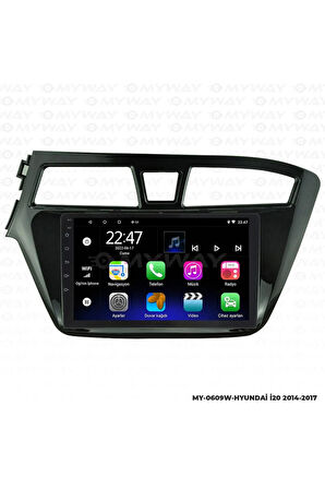 HYUNDAİ İ20 Uyumlu ANDROİD 12 MULTİMEDYA CARPLAY 2GB RAM+32GB HDD 2014-2017 NAVİGASYON EKRAN