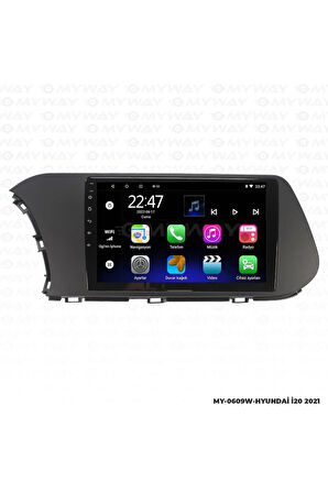HYUNDAİ İ20 ANDROİD 12 MULTİMEDYA CARPLAY 2gb RAM+32gb HDD 2021 NAVİGASYON EKRAN